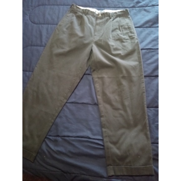 Ralph Lauren POLO by Ralph Lauren HAMMOND PANT, two-pleat chino pants, men's size W34 / eaa513330